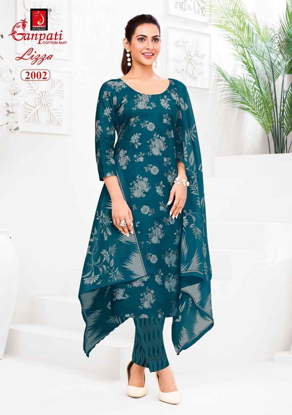 GANPATI LIZZA VOL-2 PURE COTTON PRINTED READYMADE SUIT