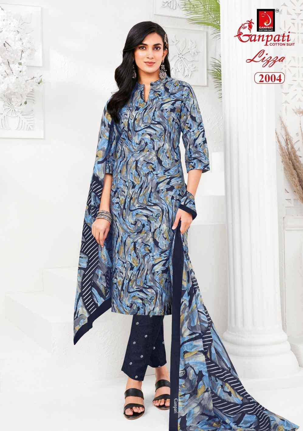 GANPATI LIZZA VOL-2 PURE COTTON PRINTED READYMADE SUIT