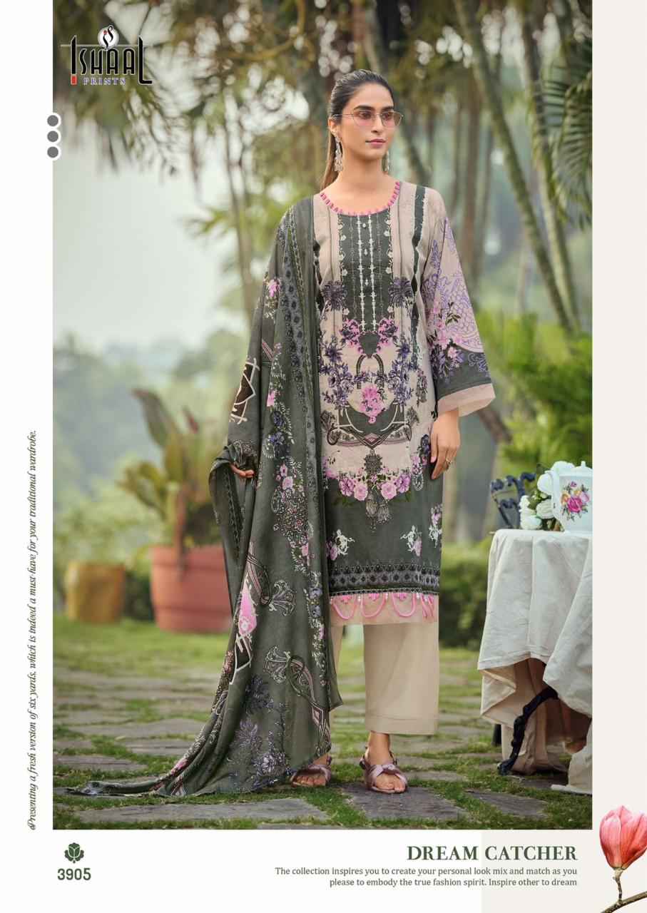 ISHAAL GULMOHAR COMBO PURE LAWN PAKISTANI DRESS MATERIAL