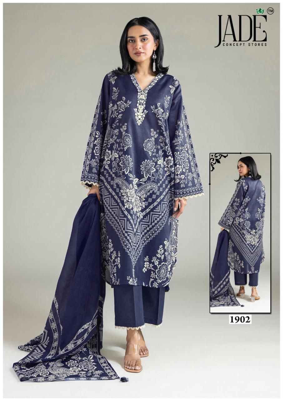 JADE BIN SAEED VOL-19 HEAVY COTTON DRESS MATERIAL
