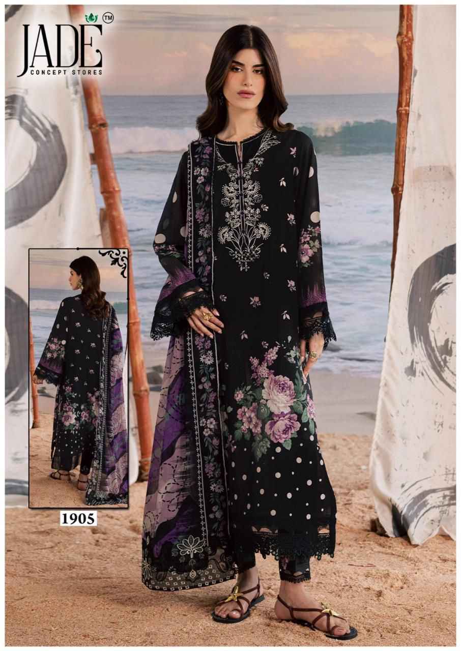 JADE BIN SAEED VOL-19 HEAVY COTTON DRESS MATERIAL