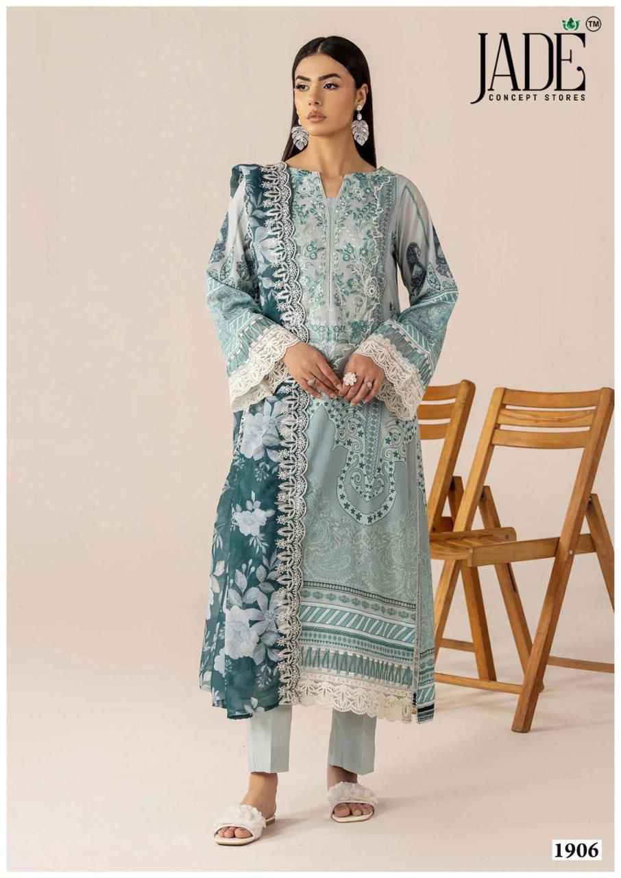 JADE BIN SAEED VOL-19 HEAVY COTTON DRESS MATERIAL
