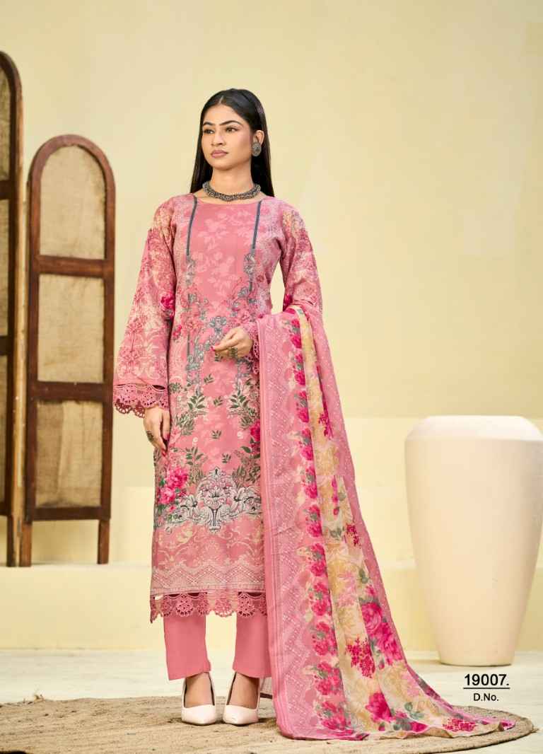 JASH QURBAT VOL-19 MIX COTTON PRINTED DRESS MATERIAL 