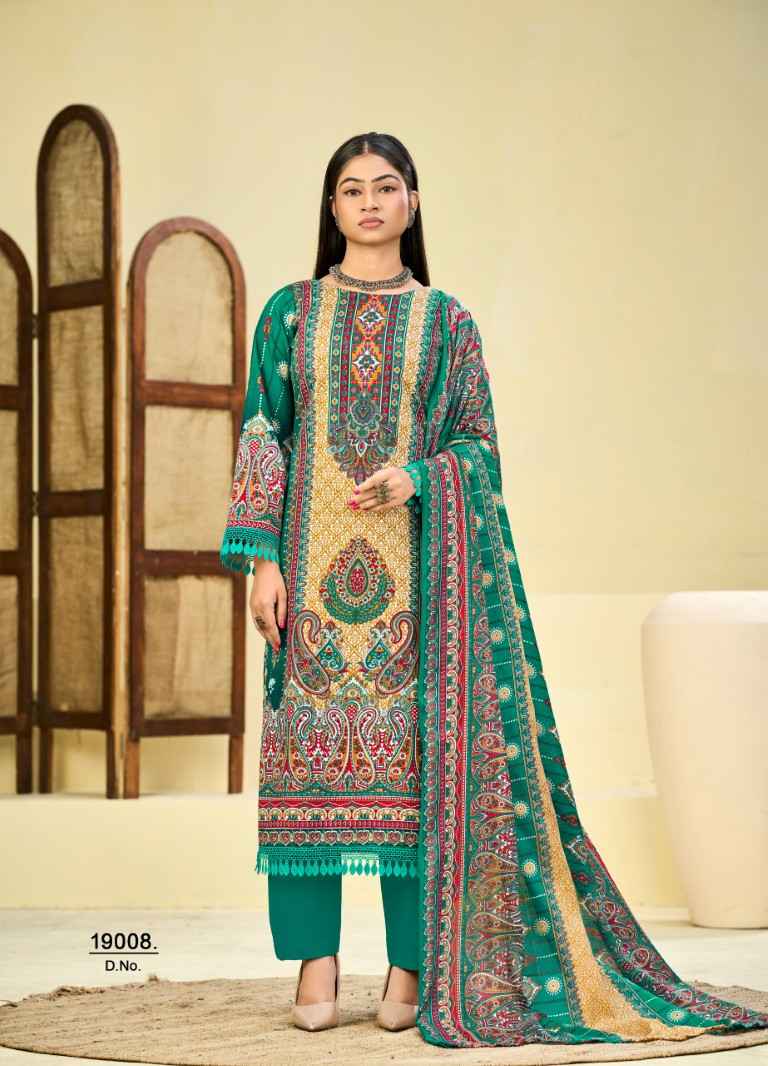 JASH QURBAT VOL-19 MIX COTTON PRINTED DRESS MATERIAL 