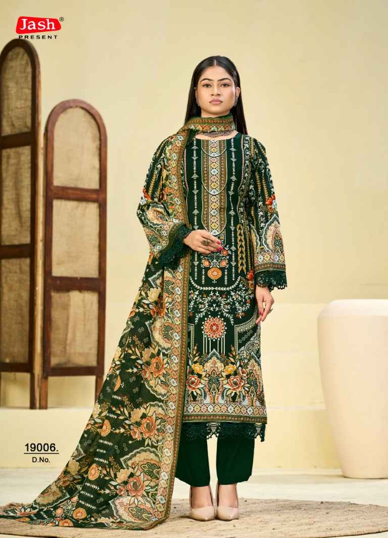 JASH QURBAT VOL-19 MIX COTTON PRINTED DRESS MATERIAL 