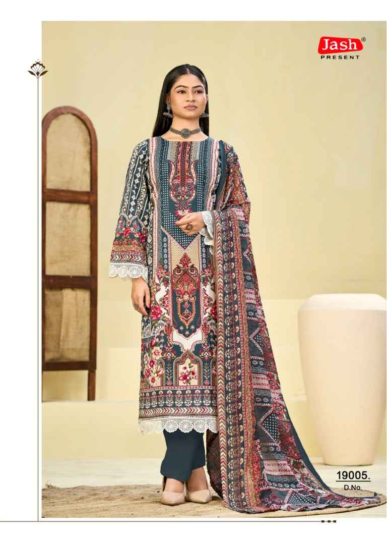 JASH QURBAT VOL-19 MIX COTTON PRINTED DRESS MATERIAL 