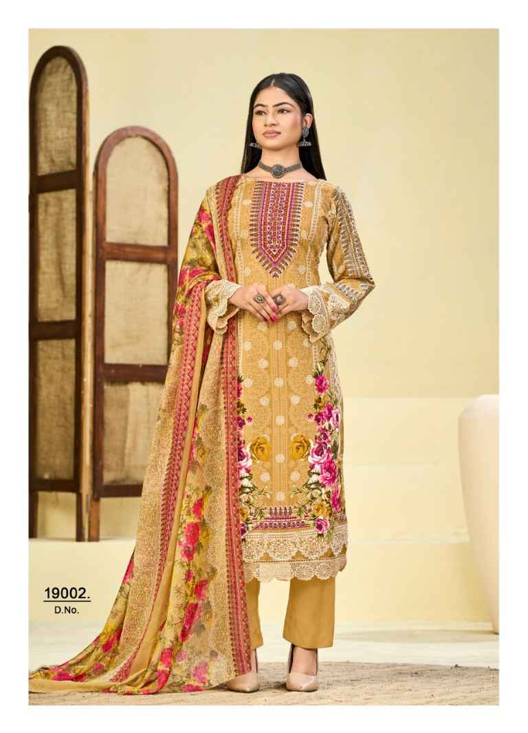 JASH QURBAT VOL-19 MIX COTTON PRINTED DRESS MATERIAL 