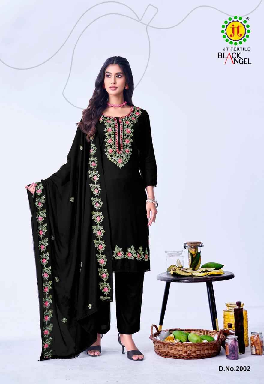 JT BLACK ANGEL VOL-2 RAYON PREMIUM WORK DRESS MATERIAL