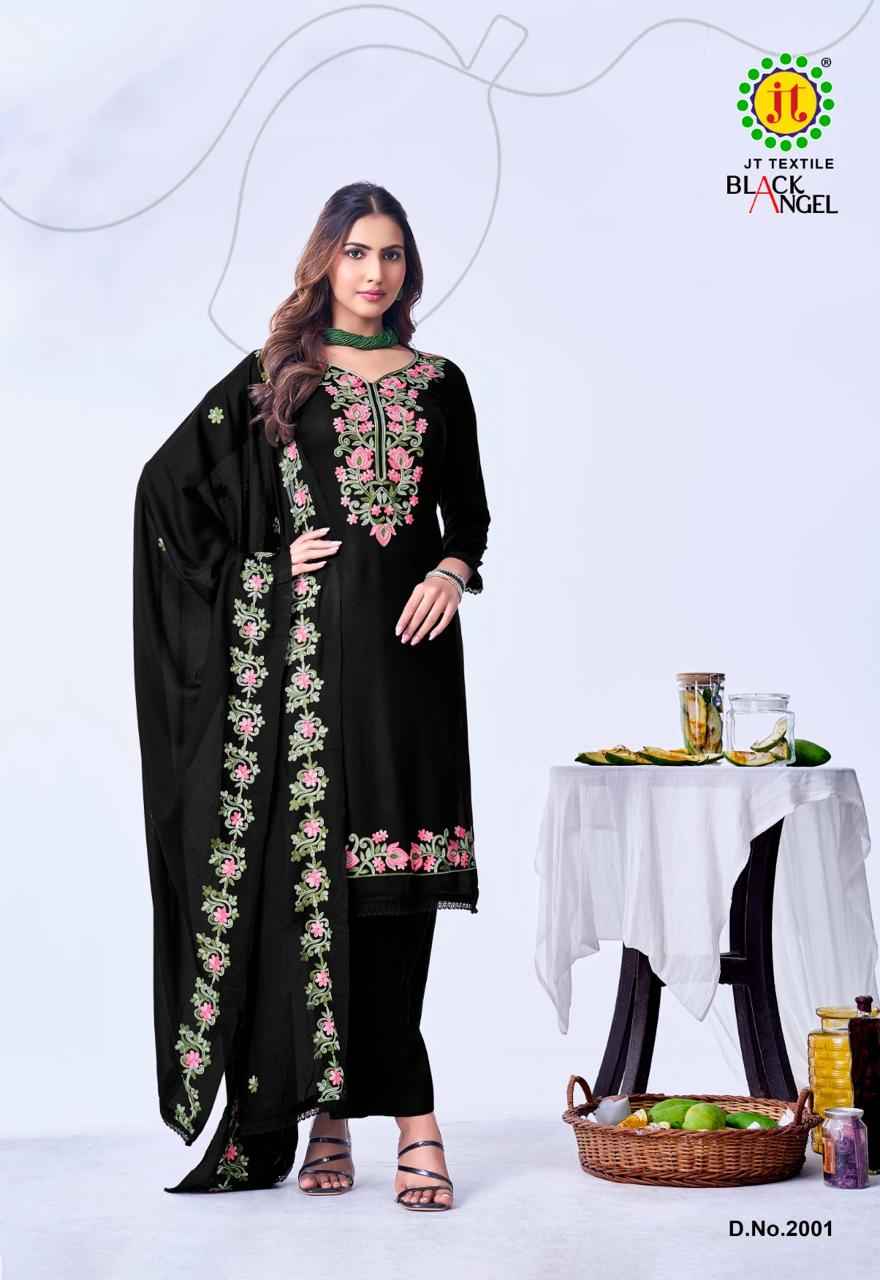 JT BLACK ANGEL VOL-2 RAYON PREMIUM WORK DRESS MATERIAL