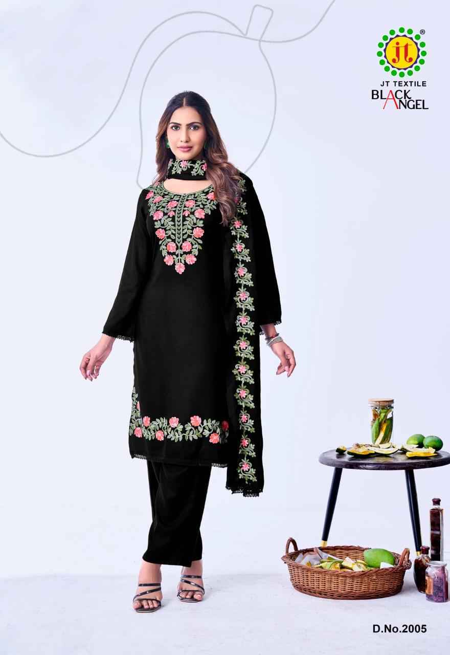 JT BLACK ANGEL VOL-2 RAYON PREMIUM WORK DRESS MATERIAL