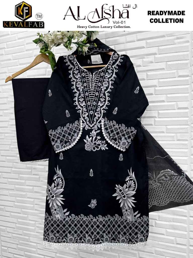 KEVAL FAB AL AFSHA VOL-01 HEAVY COTTON READYMADE PAKISTANI SUIT