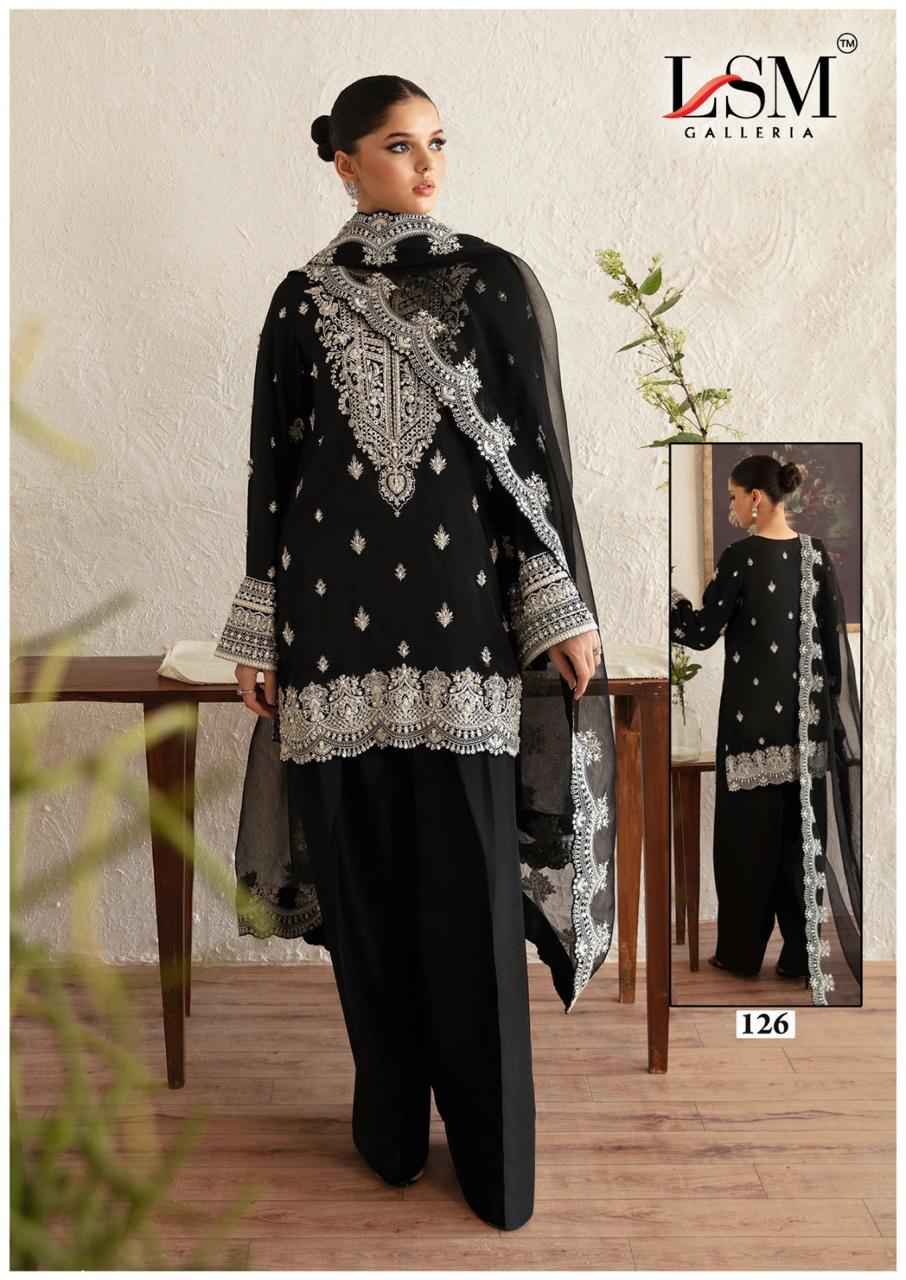 LSM BLACK & WHITE VOL-2 PURE LAWN COTTON PRINTED DRESS MATERIAL