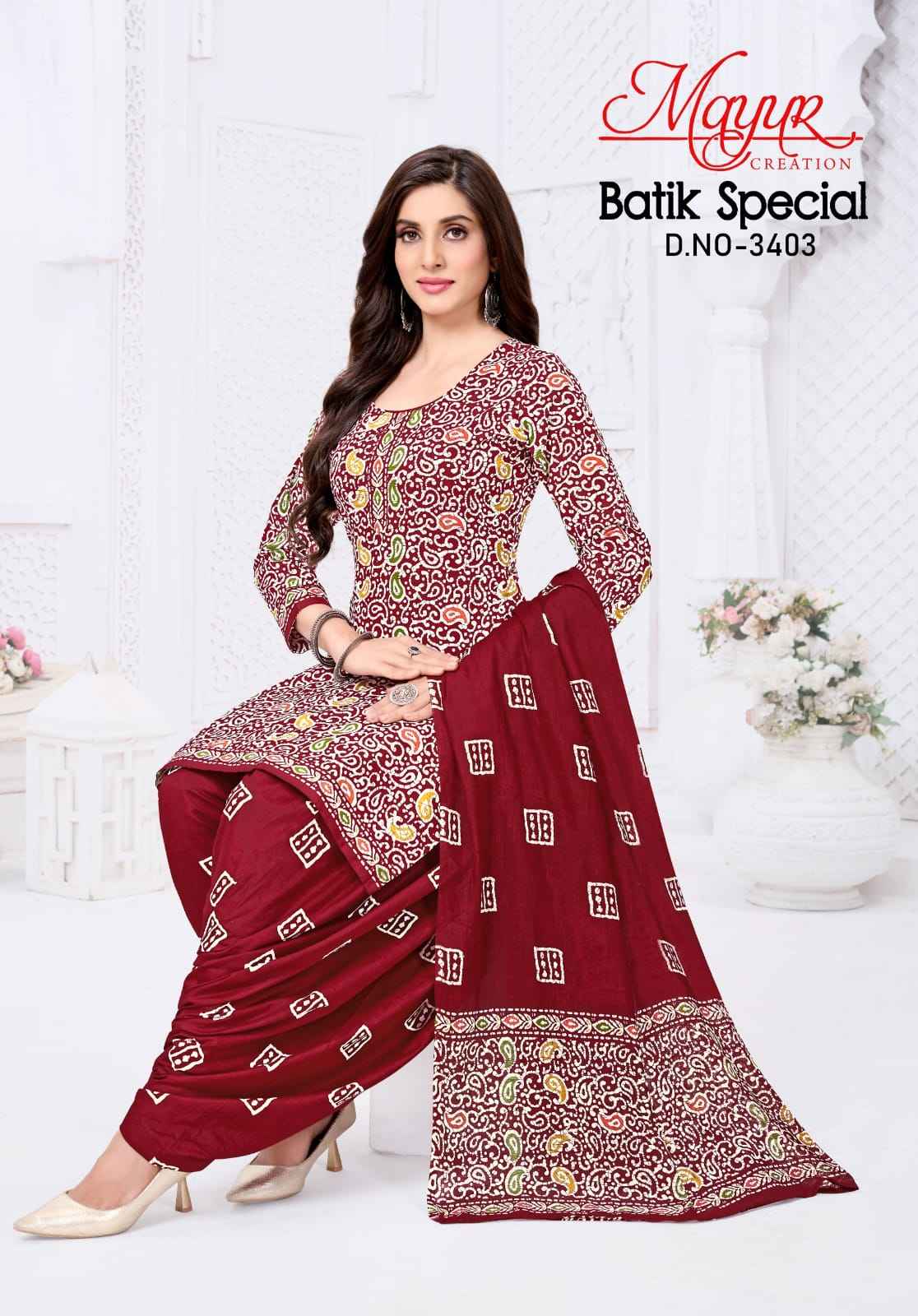 MAYUR BATIK SPECIAL VOL-34 PURE COTTON PRINTED DRESS MATERIAL