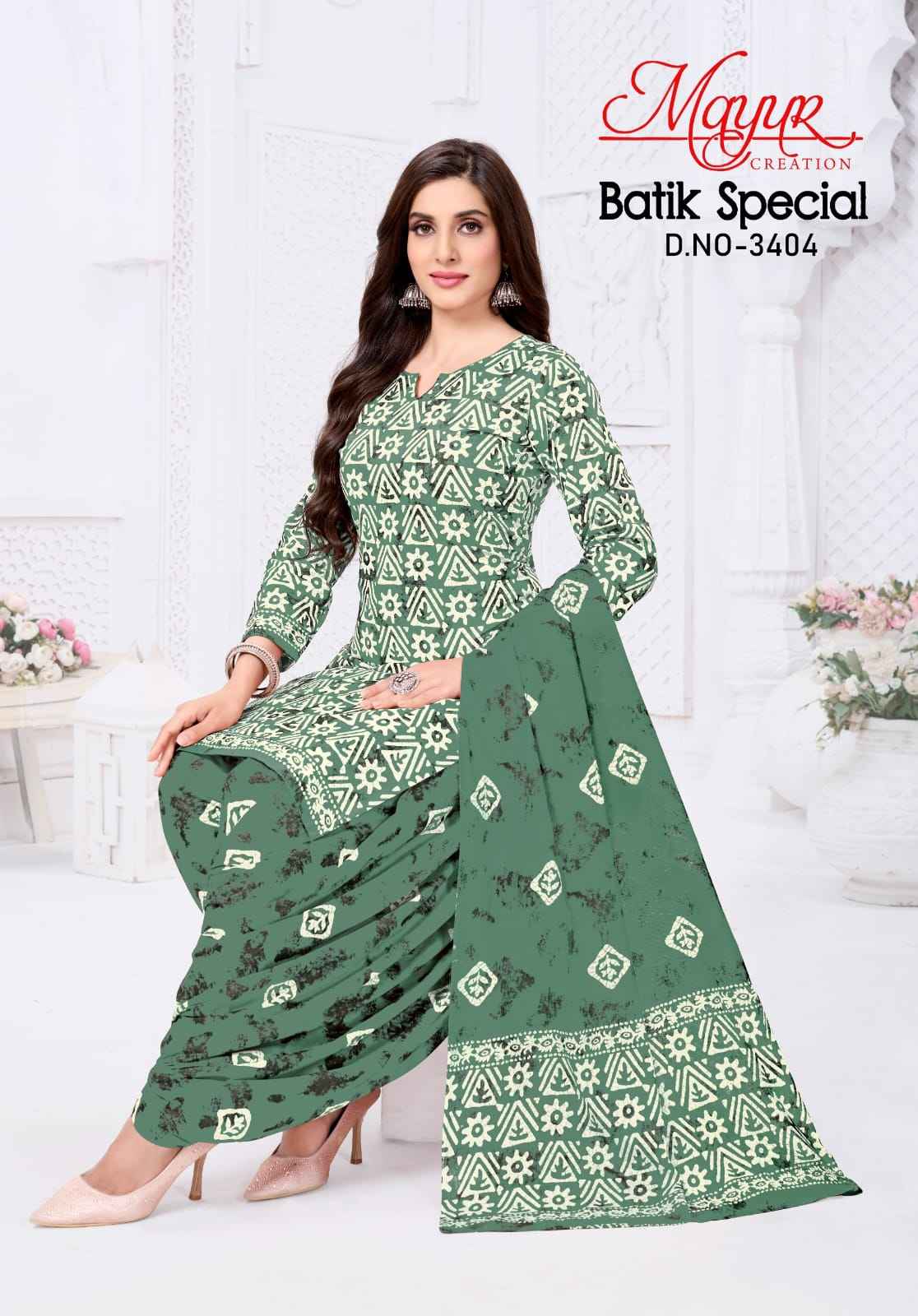 MAYUR BATIK SPECIAL VOL-34 PURE COTTON PRINTED DRESS MATERIAL