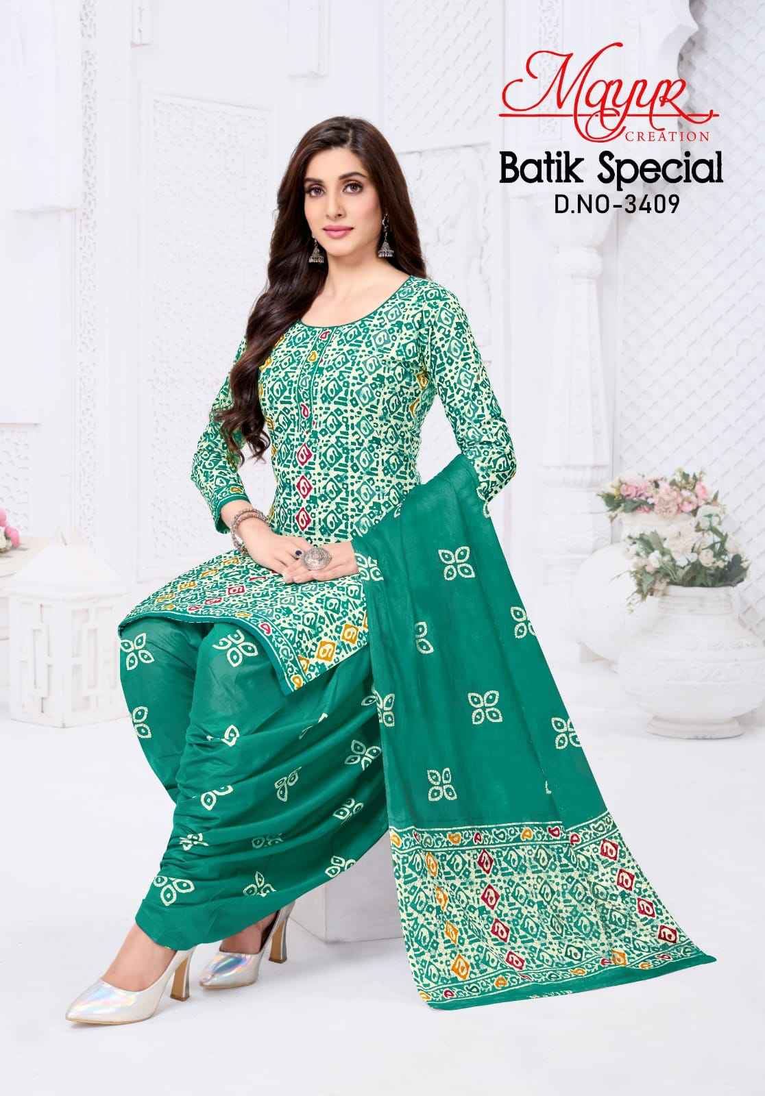 MAYUR BATIK SPECIAL VOL-34 PURE COTTON PRINTED DRESS MATERIAL
