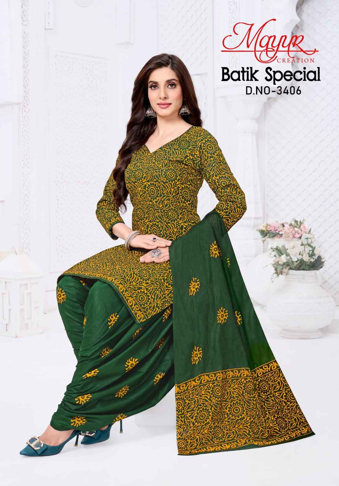 MAYUR BATIK SPECIAL VOL-34 PURE COTTON PRINTED DRESS MATERIAL