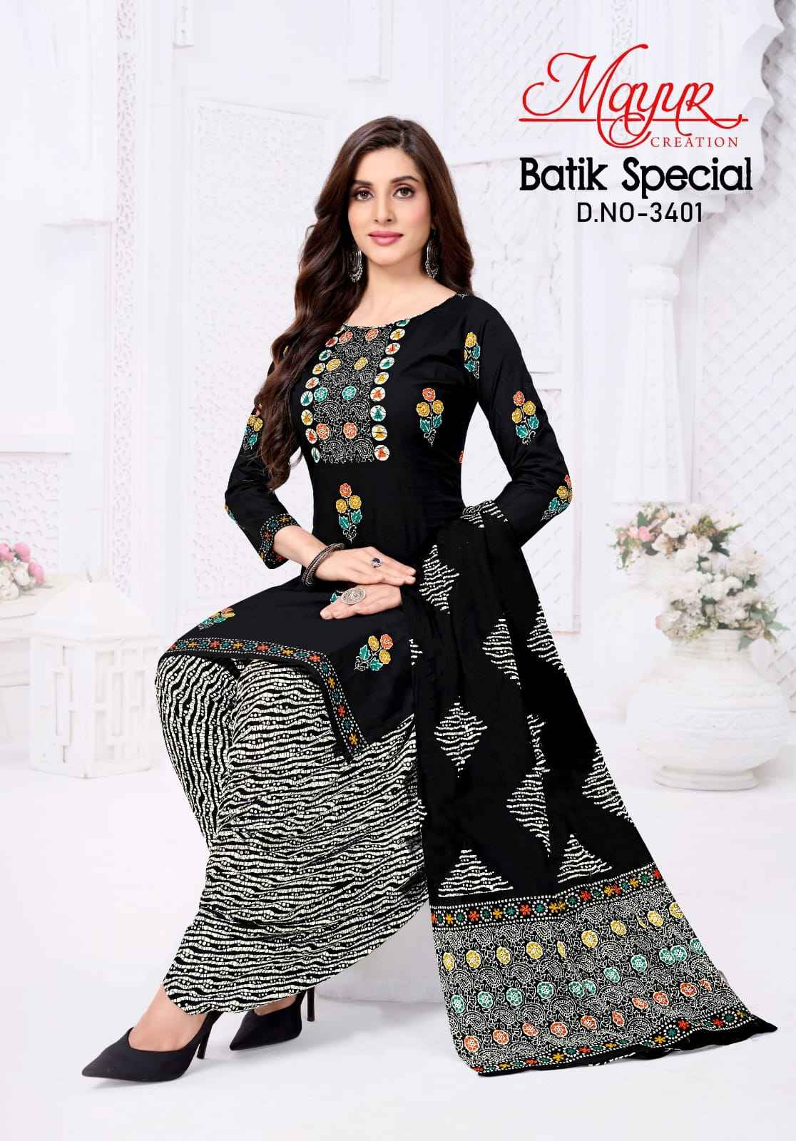 MAYUR BATIK SPECIAL VOL-34 PURE COTTON PRINTED DRESS MATERIAL