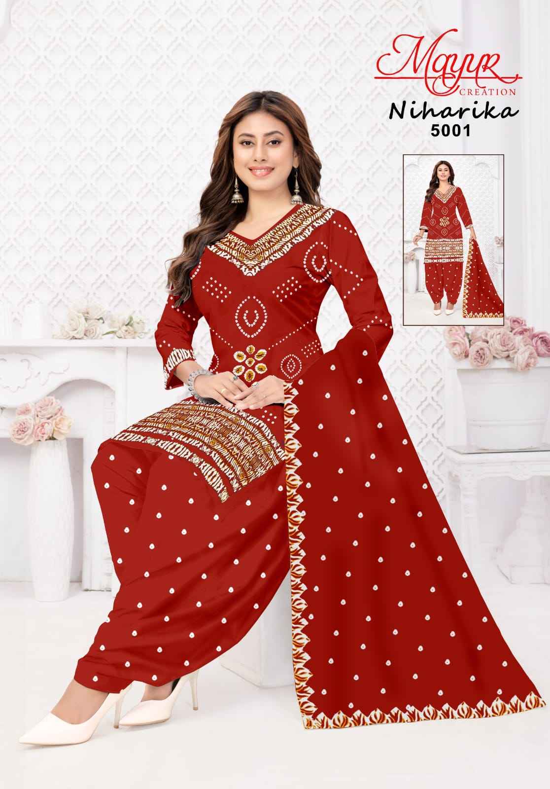 MAYUR NIHARIKA VOL-5 COTTON PRINTED DRESS MATERIAL