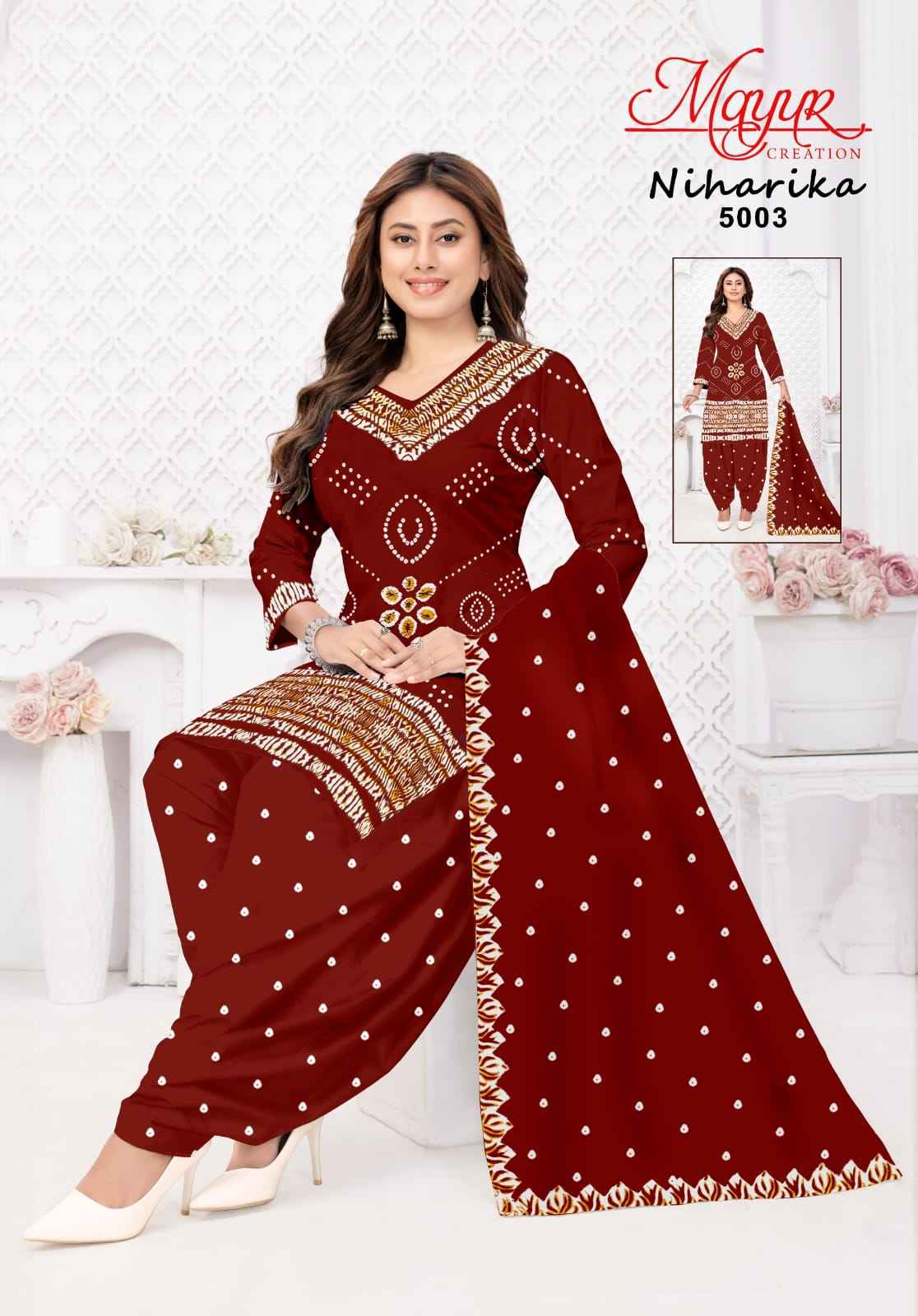 MAYUR NIHARIKA VOL-5 COTTON PRINTED DRESS MATERIAL