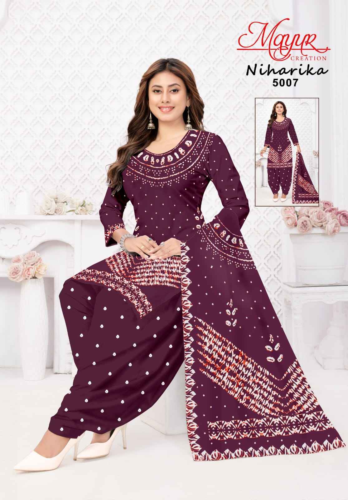 MAYUR NIHARIKA VOL-5 COTTON PRINTED DRESS MATERIAL