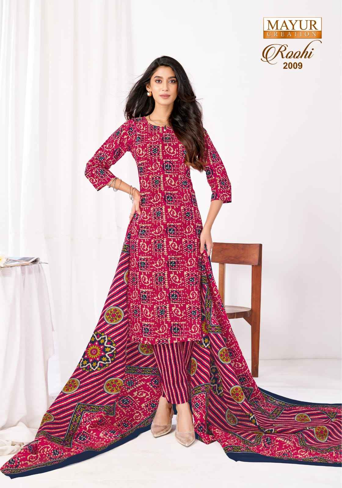 MAYUR ROOHI VOL-2 COTTON PRINTED DRESS MATERIAL