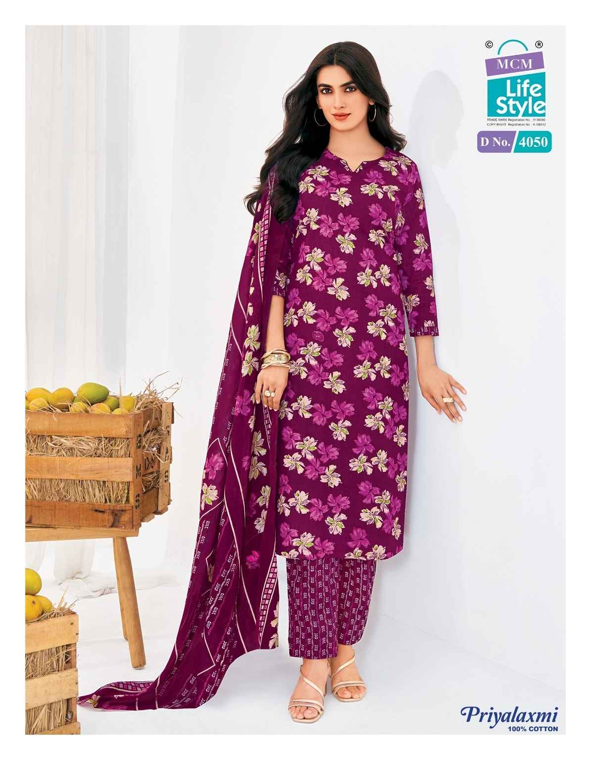 MCM PRIYALAXMI VOL-40 PURE COTTON PRINTED DRESS MATERIAL