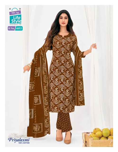 MCM PRIYALAXMI VOL-40 PURE COTTON PRINTED DRESS MATERIAL