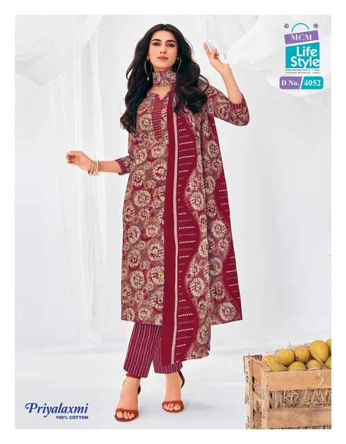 MCM PRIYALAXMI VOL-40 PURE COTTON PRINTED DRESS MATERIAL