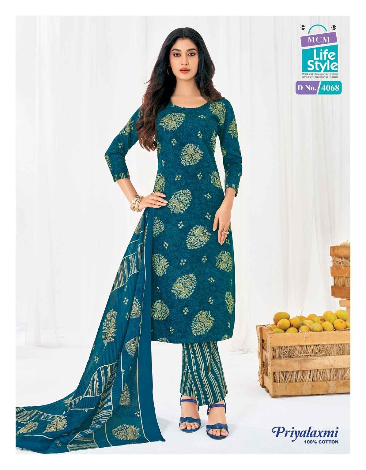 MCM PRIYALAXMI VOL-40 PURE COTTON PRINTED DRESS MATERIAL