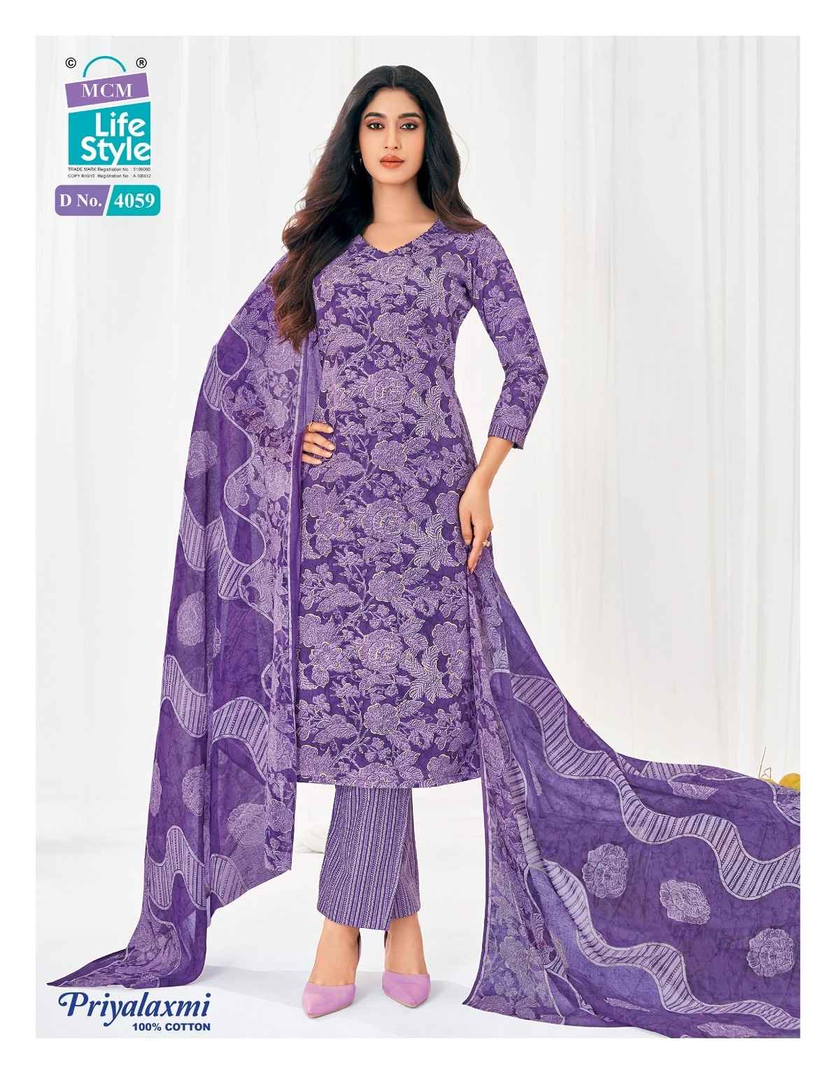 MCM PRIYALAXMI VOL-40 PURE COTTON PRINTED DRESS MATERIAL