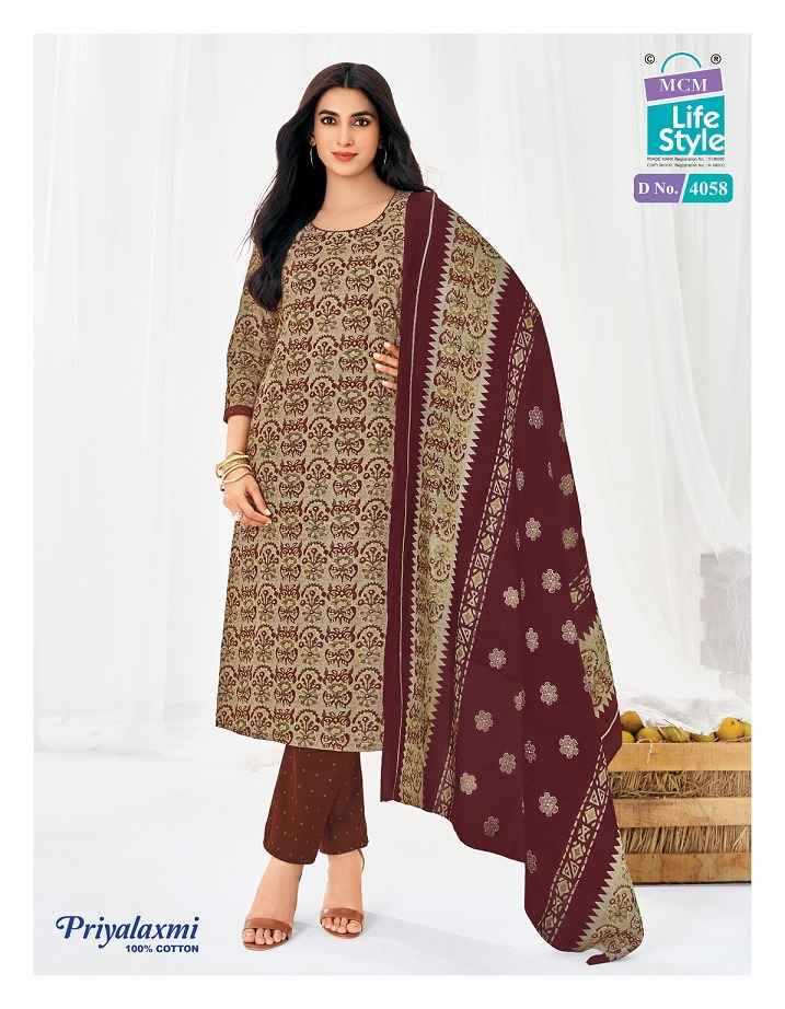 MCM PRIYALAXMI VOL-40 PURE COTTON PRINTED DRESS MATERIAL