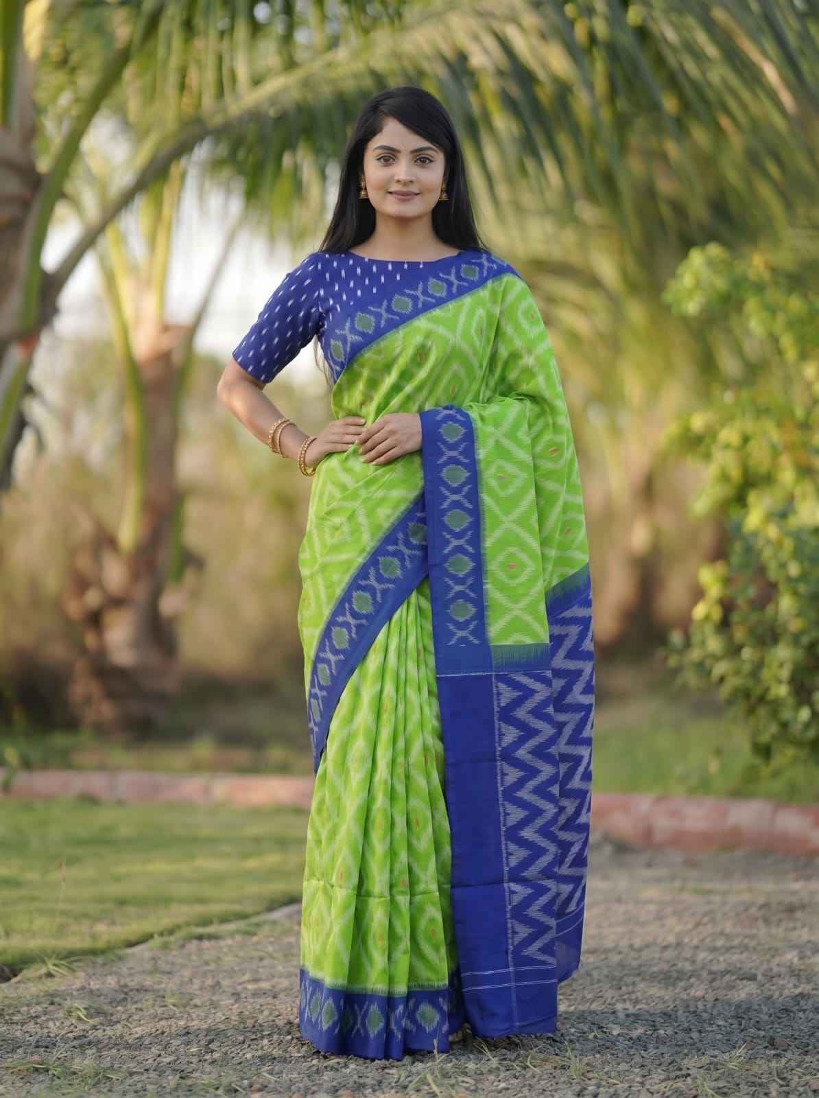 PLAIN LINEN DIGITAL PRINTED SAREE CODE MG457