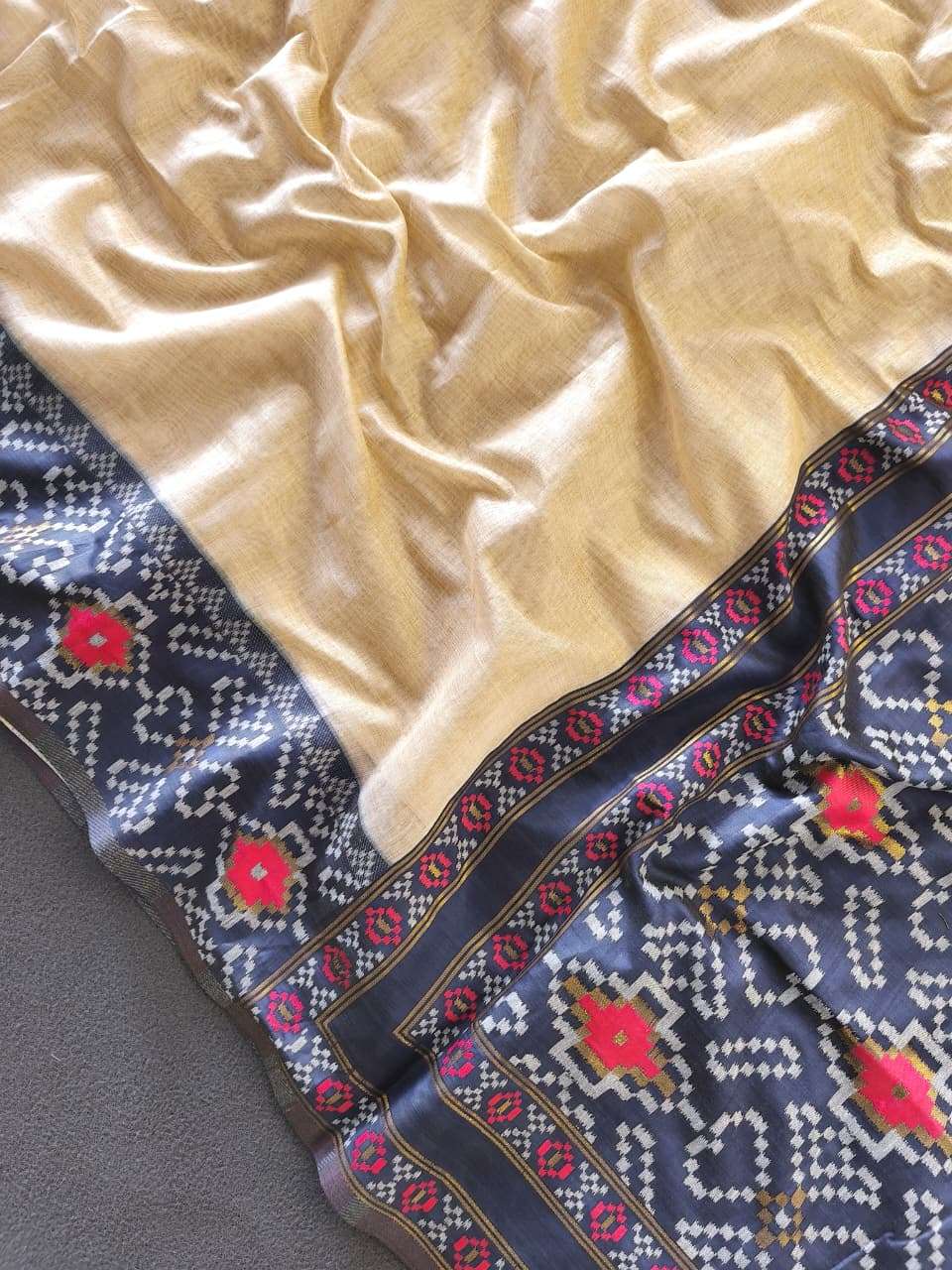 PREMIUM SOFT MUGA COTTON ZARI WEAVING PATOLA SAREE