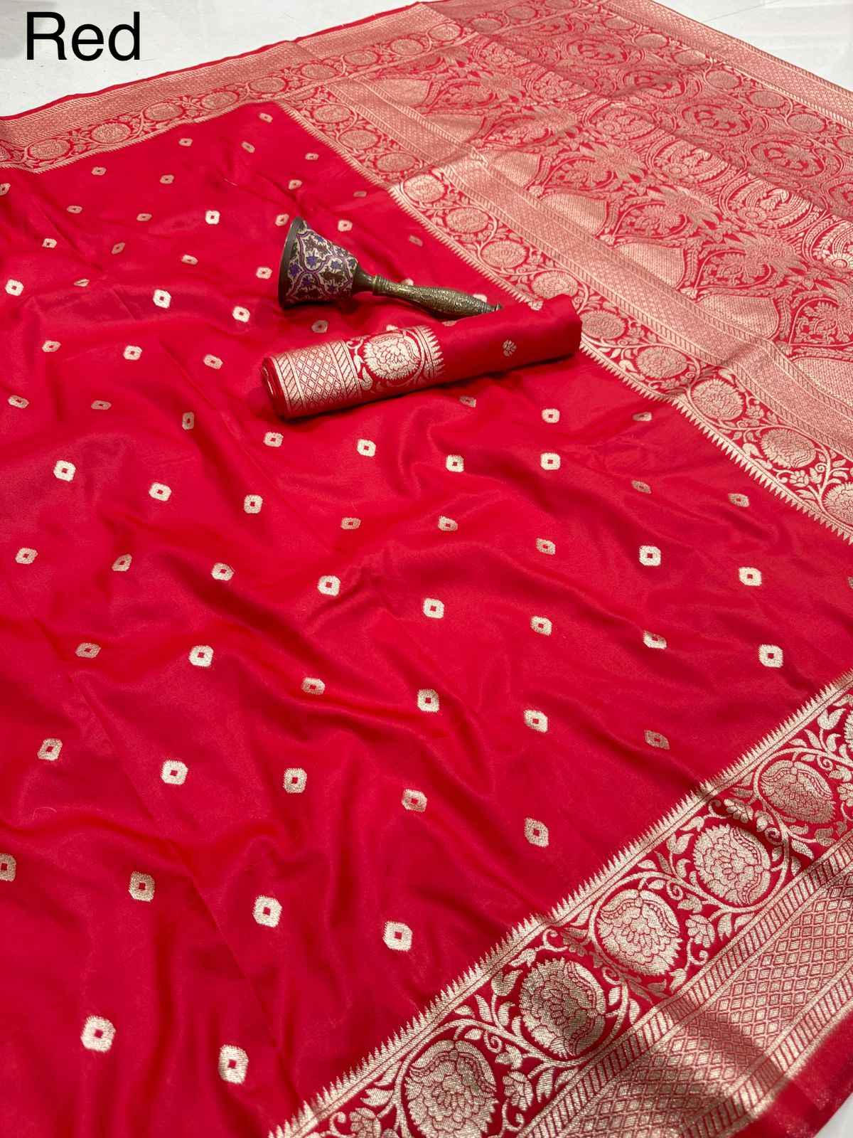 PURE HEAVY BANARASI SILK GOLD JARI WEAVING SAREE