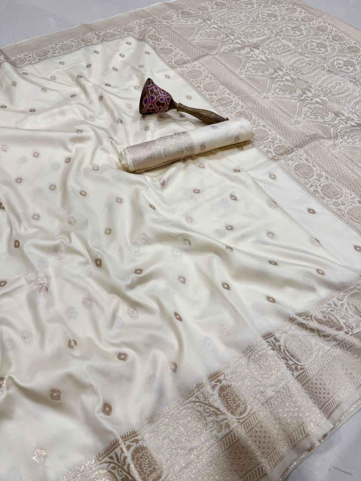 PURE HEAVY BANARASI SILK GOLD JARI WEAVING SAREE