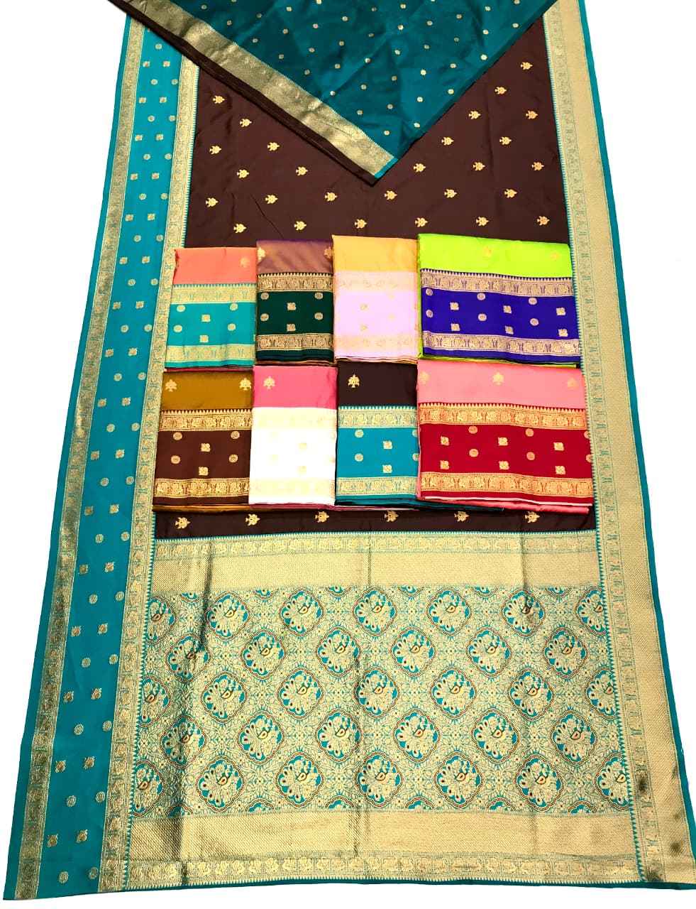 PURE SOFT BANARASI SILK GOLD ZARI WEAVING SAREE