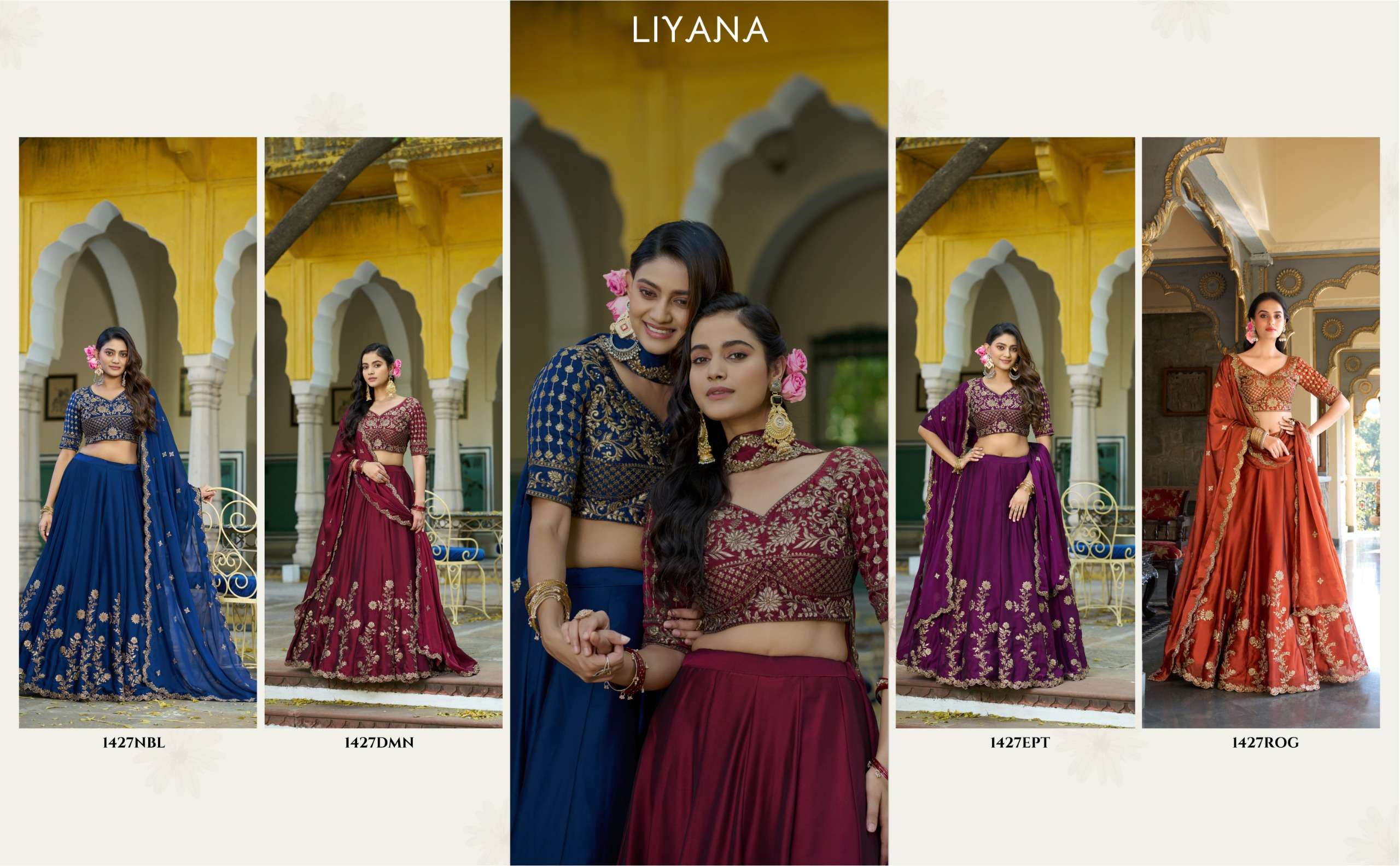 RANGOLI SILK SEQUINS AND THREAD EMBROIDERY WORK LEHENGA CHOLI WHOLESALE ...