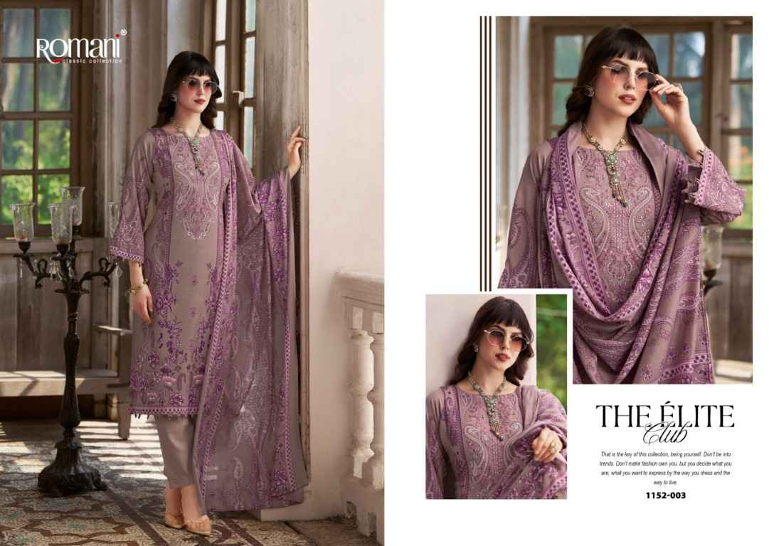 ROMANI AARZU VOL-33 SOFT COTTON DIGITAL PRINTED EMBROIDERY DRESS MATERIAL 