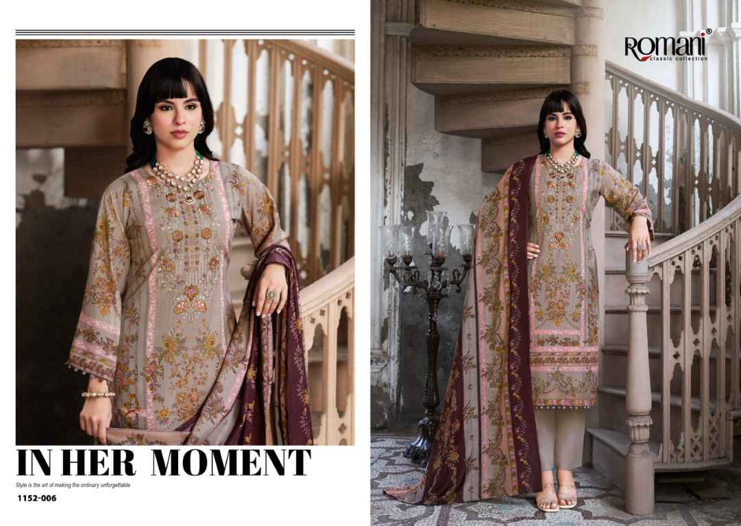 ROMANI AARZU VOL-33 SOFT COTTON DIGITAL PRINTED EMBROIDERY DRESS MATERIAL 
