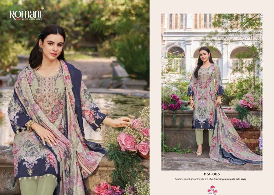 ROMANI NEEDLE WONDER VOL-13 SOFT COTTON DIGITAL PRINTED DRESS MATERIAL 