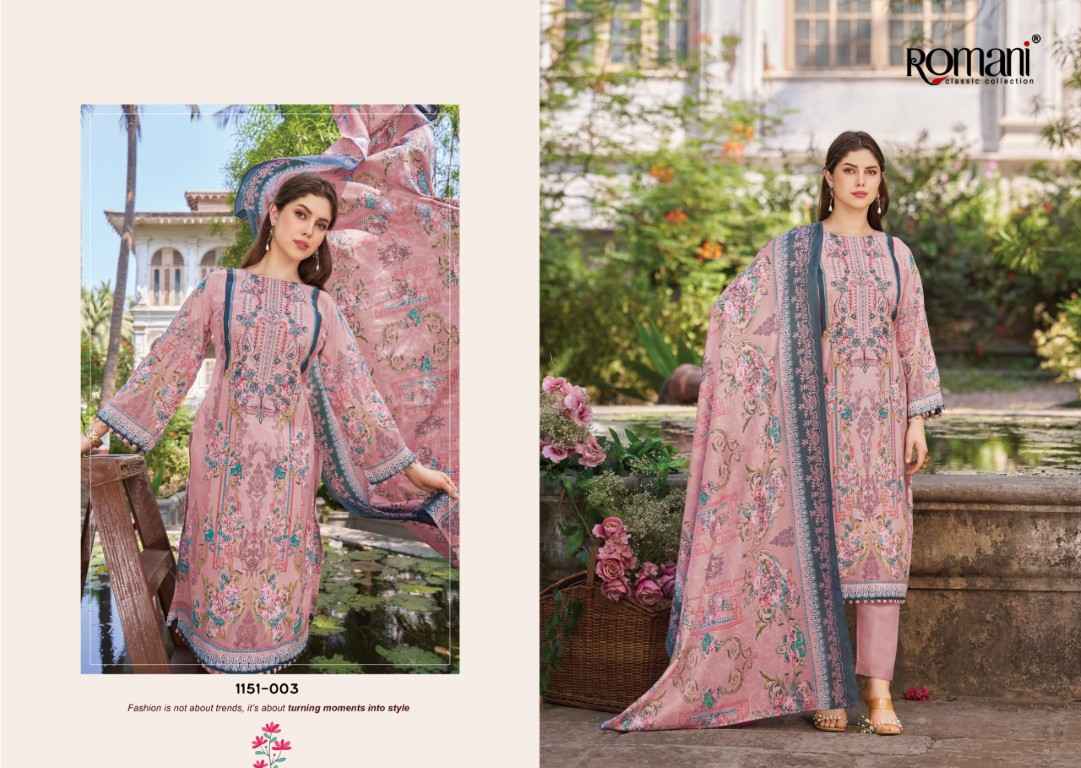 ROMANI NEEDLE WONDER VOL-13 SOFT COTTON DIGITAL PRINTED DRESS MATERIAL 