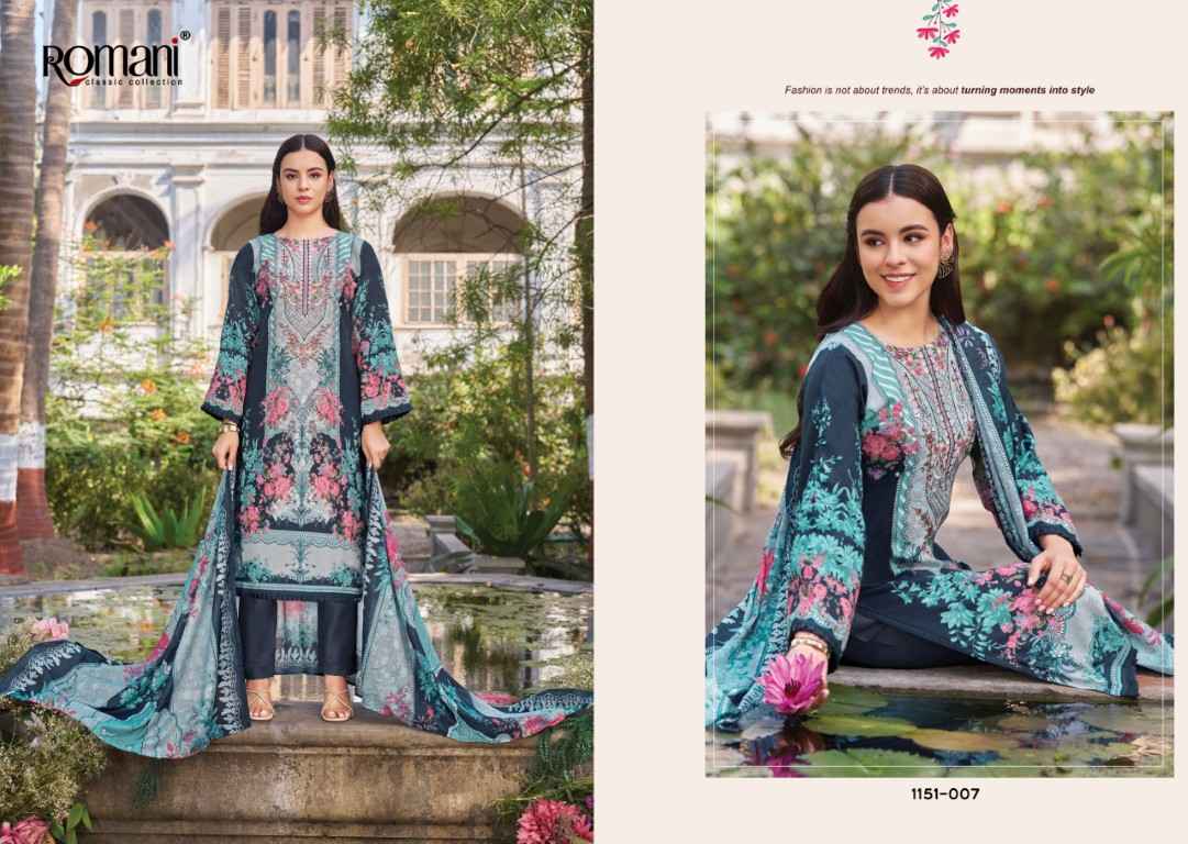 ROMANI NEEDLE WONDER VOL-13 SOFT COTTON DIGITAL PRINTED DRESS MATERIAL 