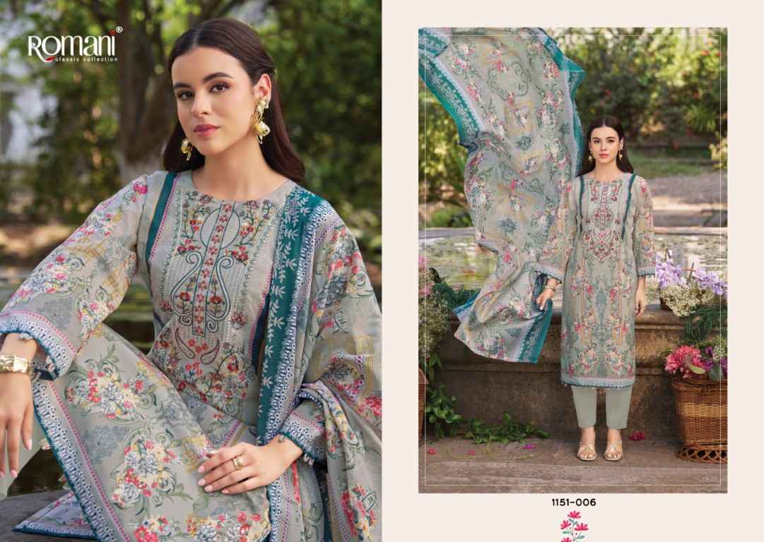 ROMANI NEEDLE WONDER VOL-13 SOFT COTTON DIGITAL PRINTED DRESS MATERIAL 