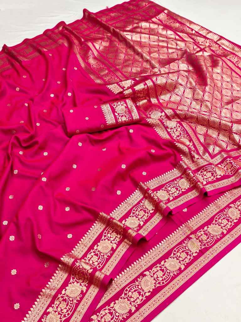 SOFT & PURE BANARASI SILK SELF ZARI WEAVING SAREE