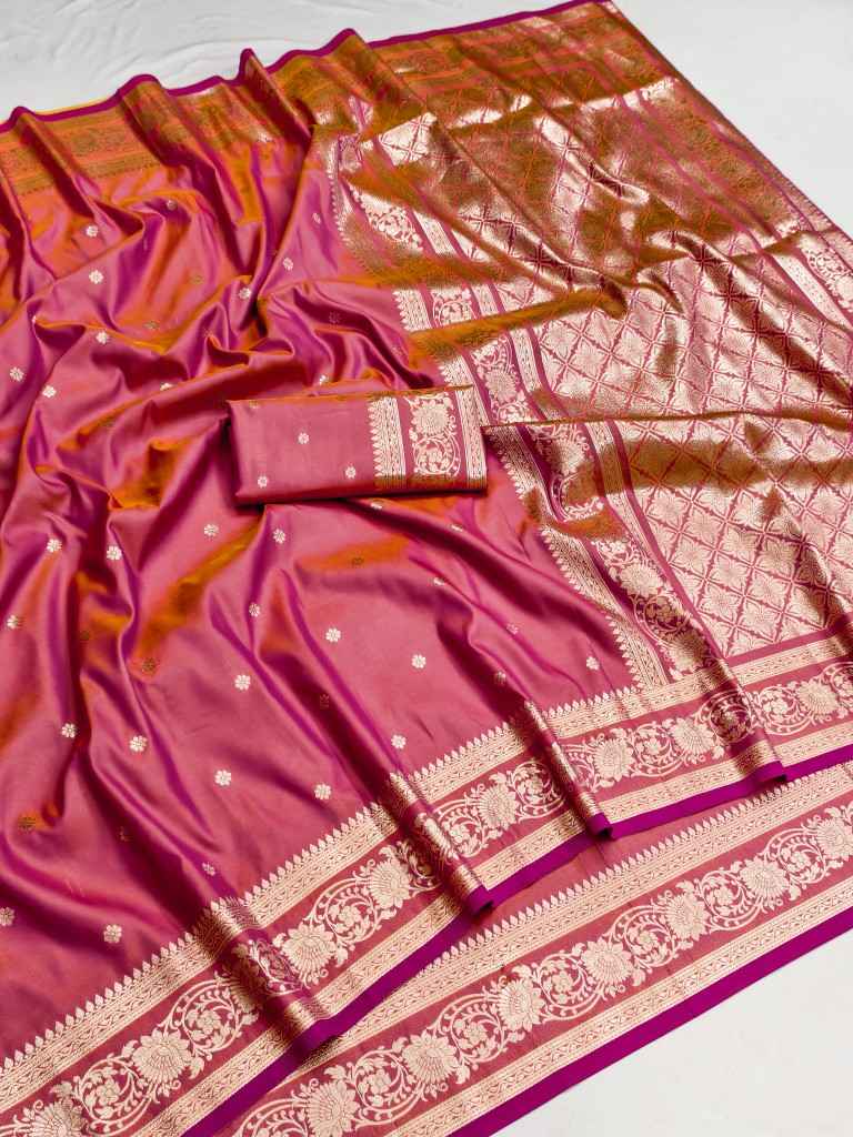 SOFT & PURE BANARASI SILK SELF ZARI WEAVING SAREE