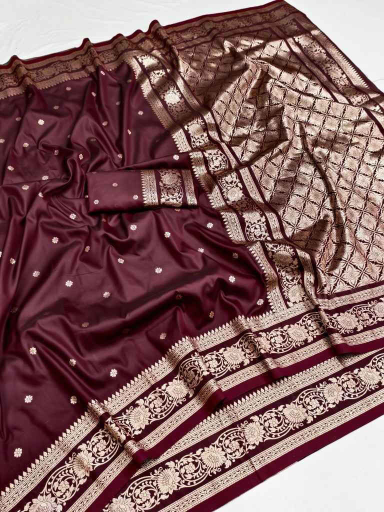 SOFT & PURE BANARASI SILK SELF ZARI WEAVING SAREE