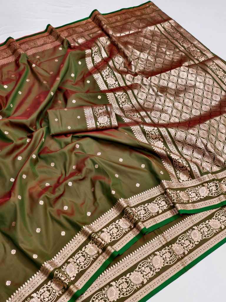 SOFT & PURE BANARASI SILK SELF ZARI WEAVING SAREE