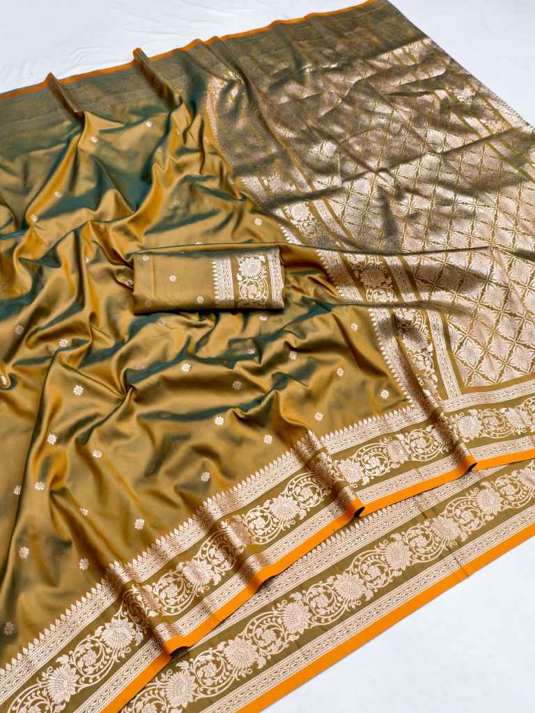 SOFT & PURE BANARASI SILK SELF ZARI WEAVING SAREE
