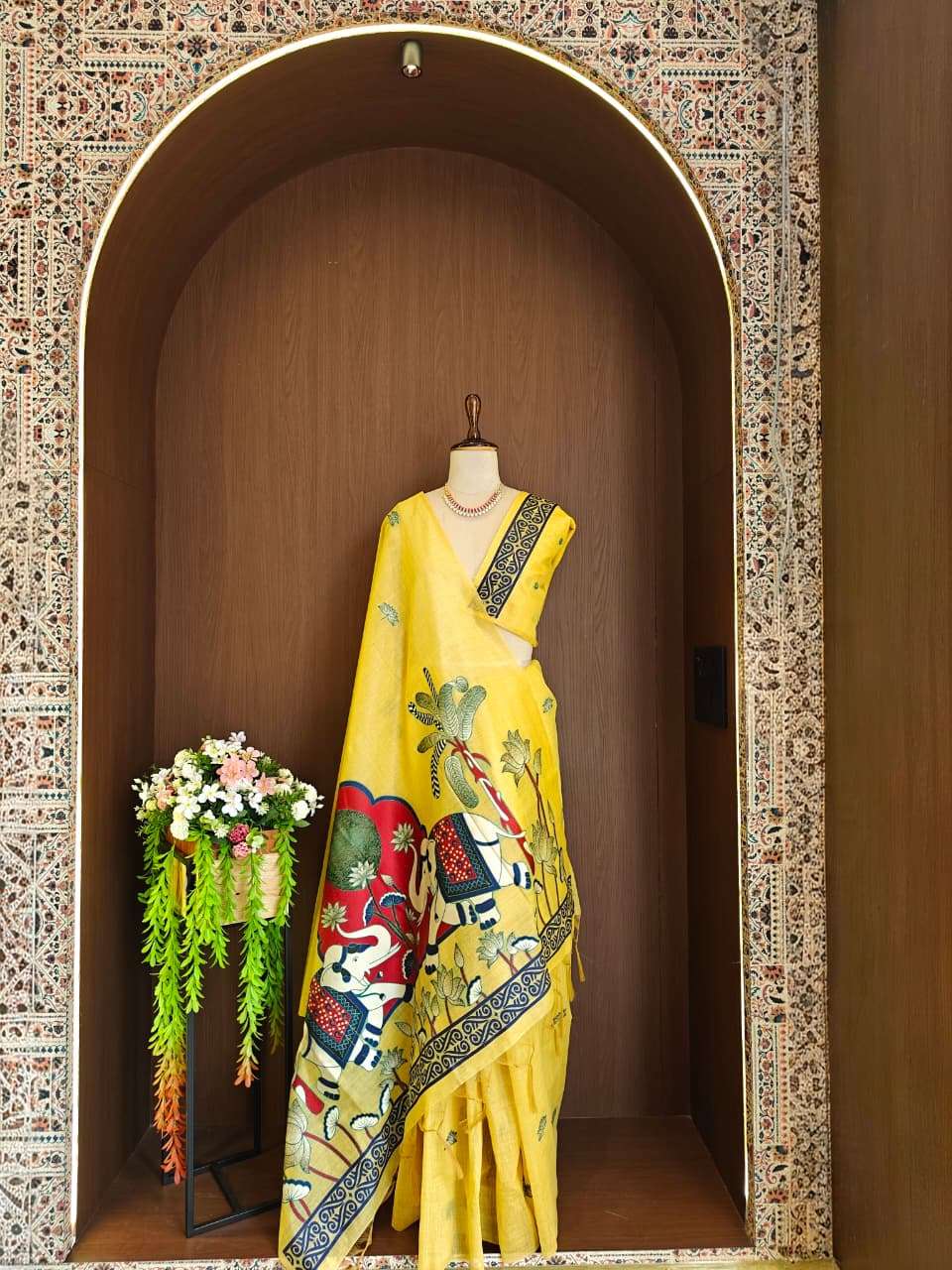 SOFT MUGA COTTON RAJWADI CONCEPT WEAVING SAREE