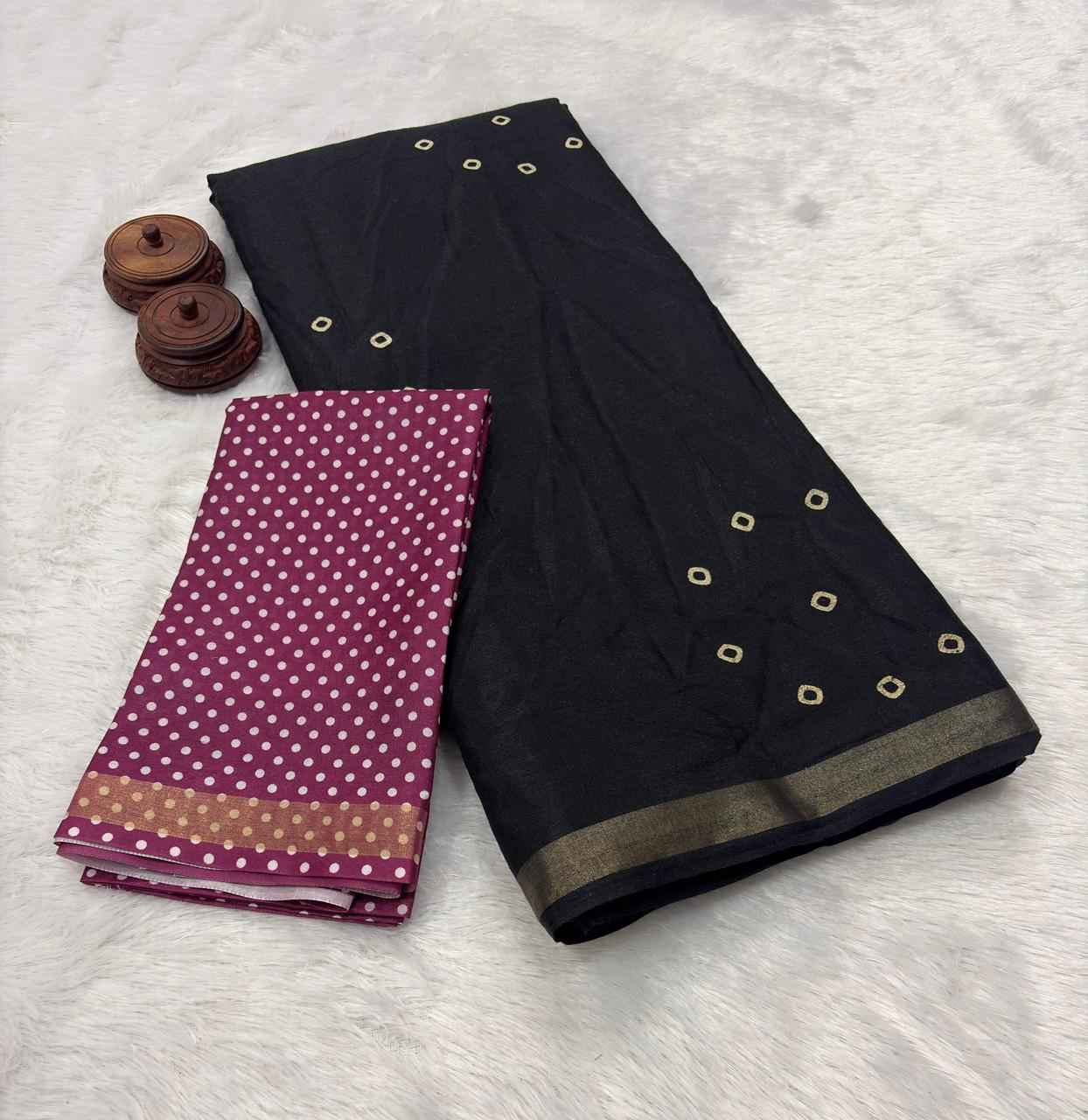 SOFT MUL MUL COTTON WITH ZARI WEAVING BORDER SAREE 2